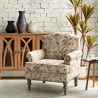 Lakeydra Farmhouse Style Armchair with Pattern Design