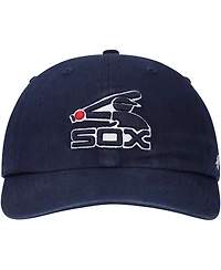 Men's '47 Brand Navy Chicago White Sox 1983 Logo Cooperstown Collection Clean Up Adjustable Hat