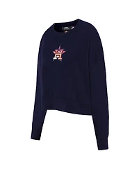 Women's Pro Standard Navy Houston Astros Painted Sky Pullover Sweatshirt
