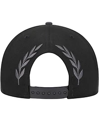 Men's New Era Black Brooklyn Nets Back Laurels 9FIFTY Snapback Hat