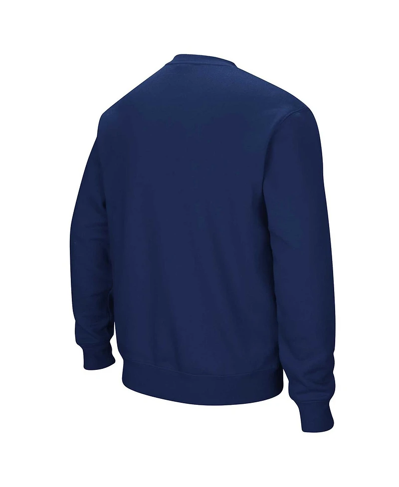 Men's Colosseum Navy Columbia University Arch & Logo Pullover Sweatshirt