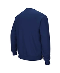 Men's Colosseum Navy Columbia University Arch & Logo Pullover Sweatshirt