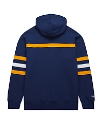 Men's Mitchell & Ness Navy Nashville Predators Head Coach Pullover Hoodie