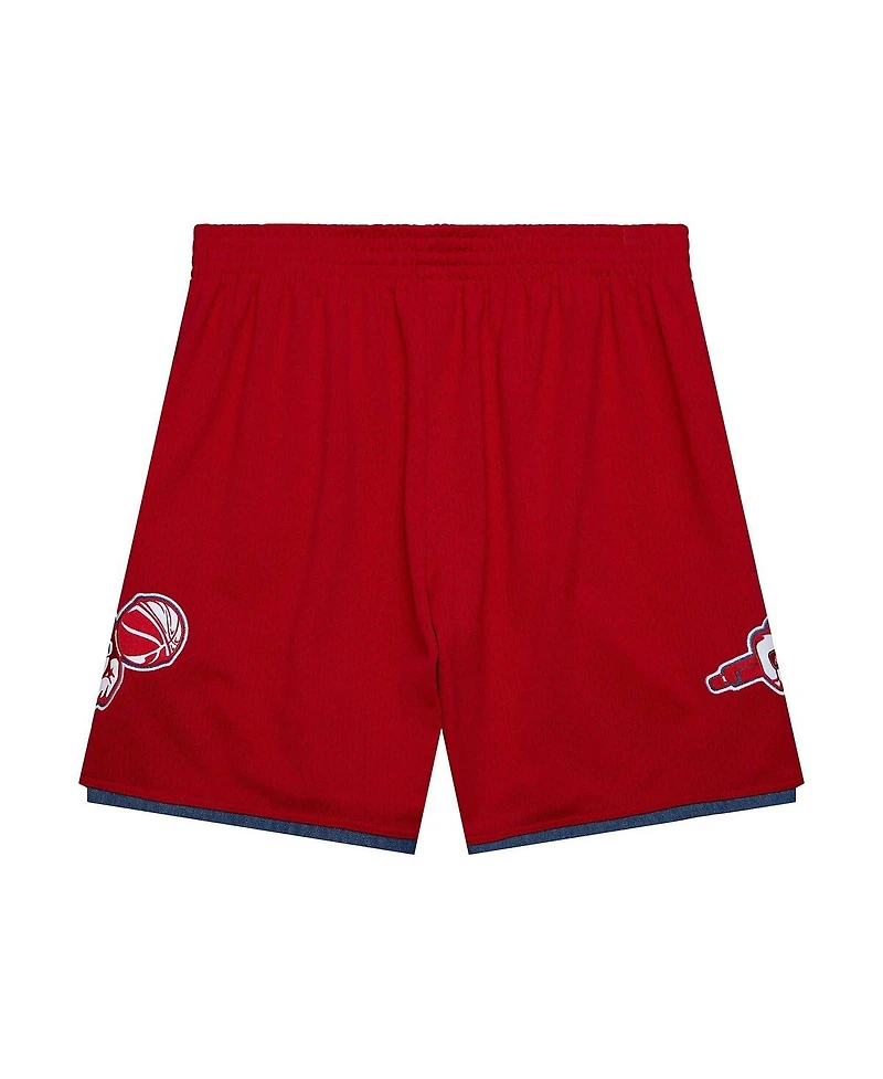 Men's Mitchell & Ness Red AND1 Mixtape Mesh Shorts