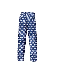 Women's Concepts Sport Royal New York Giants Gauge Allover Print Sleep Pants