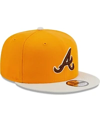 Men's New Era Gold Atlanta Braves Tiramisu 9FIFTY Snapback Hat