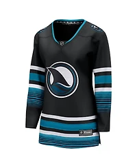 Women's Fanatics Black San Jose Sharks Alternate Premier Breakaway Jersey