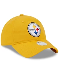 Women's New Era Gold Pittsburgh Steelers Main Core Classic 2.0 9TWENTY Adjustable Hat