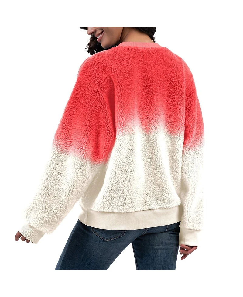 Women's G-iii 4Her by Carl Banks Pink Nascar Merchandise Double Score Sherpa Sweatshirt