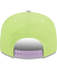 Men's New Era Neon Green, Lavender Pittsburgh Steelers Two-Tone Color Pack 9FIFTY Snapback Hat