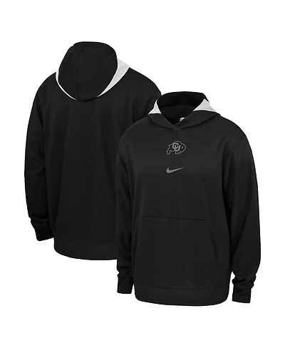 Men's Nike Black Colorado Buffaloes Basketball Spotlight Performance Pullover Hoodie