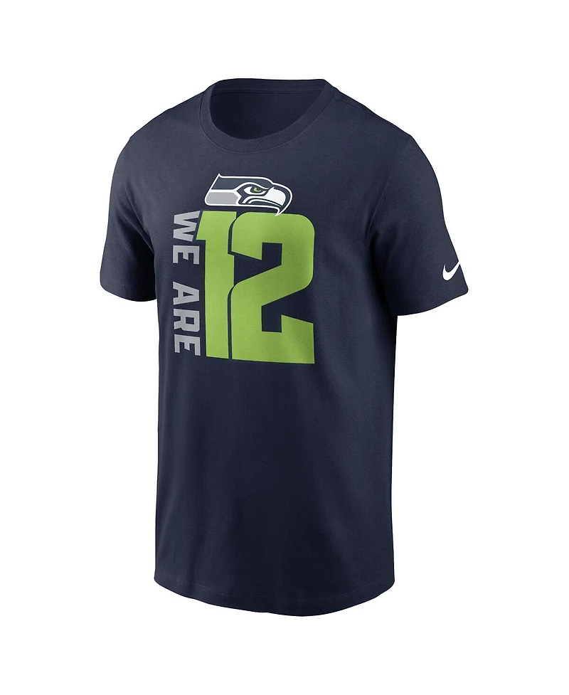 Men's Nike College Navy Seattle Seahawks Local Essential T-shirt