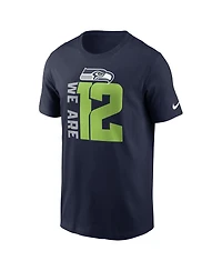 Men's Nike College Navy Seattle Seahawks Local Essential T-shirt