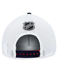 Men's Fanatics Red Columbus Blue Jackets Authentic Pro Rink Trucker Adjustable Hat