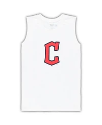 Women's Concepts Sport White, Navy Cleveland Guardians Plus Tank Top and Shorts Sleep Set