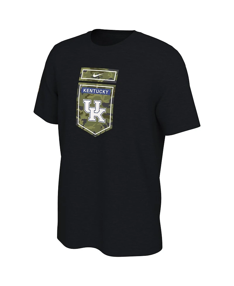 Men's Nike Black Kentucky Wildcats Veterans Camo T-shirt