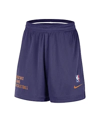 Men's and Women's Nike Purple Phoenix Suns Warm Up Performance Practice Shorts