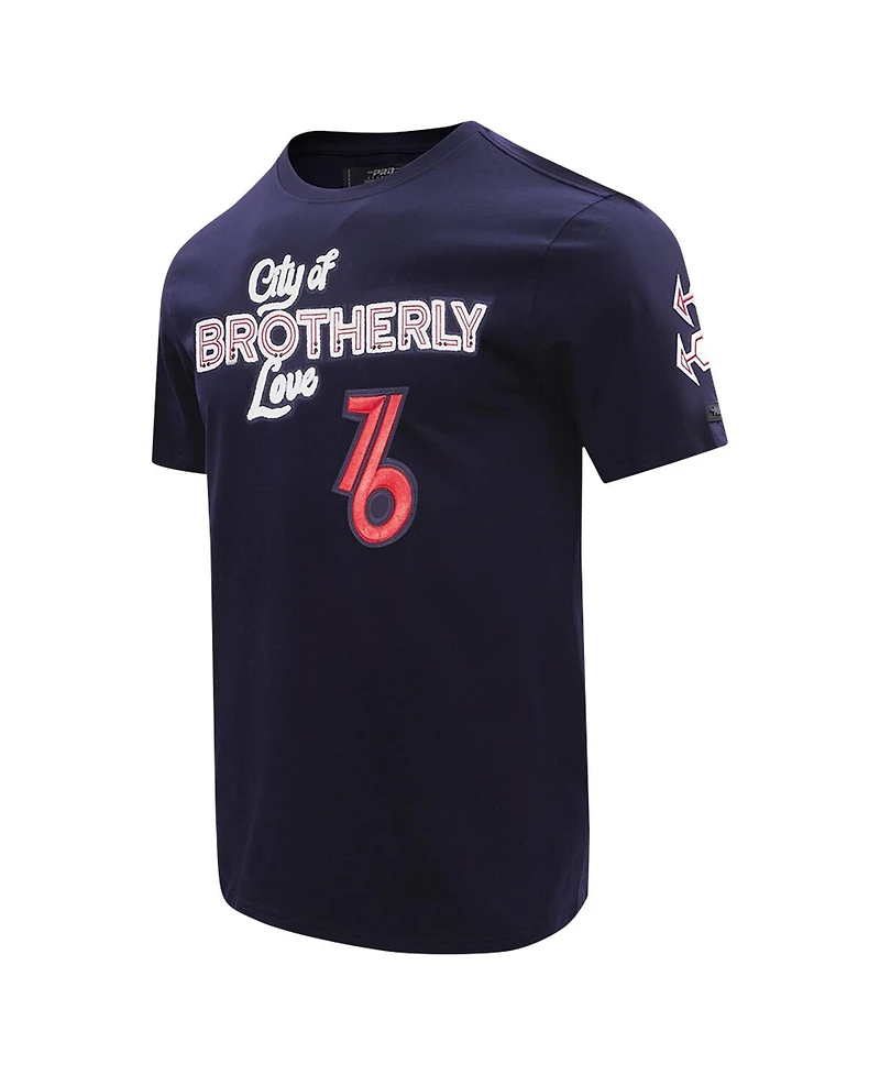 Men's Pro Standard Navy Philadelphia 76ers 2023 City Edition T-shirt