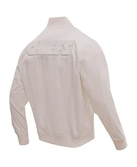 Men's Pro Standard Cream Kansas City Chiefs Neutral Full-Zip Jacket