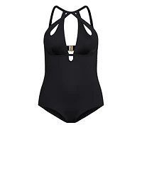 Plus Size Cancun Underwire 1 Piece Swimsuit
