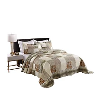 MarCielo 3 Piece Quilted Bedspread Quilt Set Lightweight Bedspread Cheetah