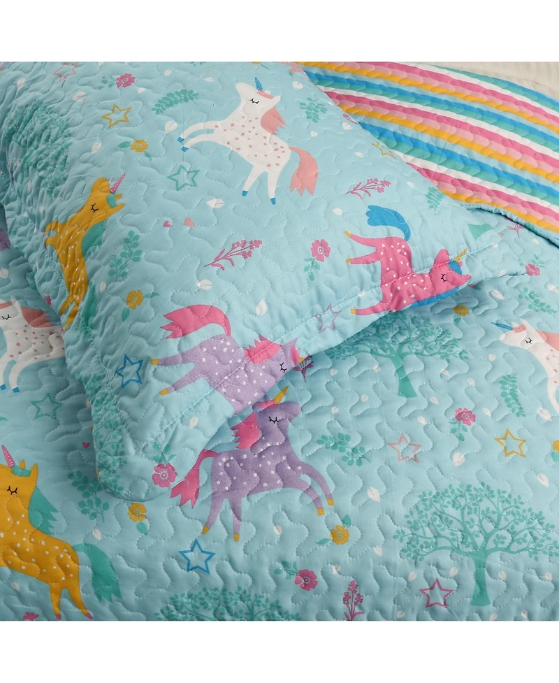 MarCielo Kids Girls Quilt Set Bedspread Coverlet Set A83 - Full
