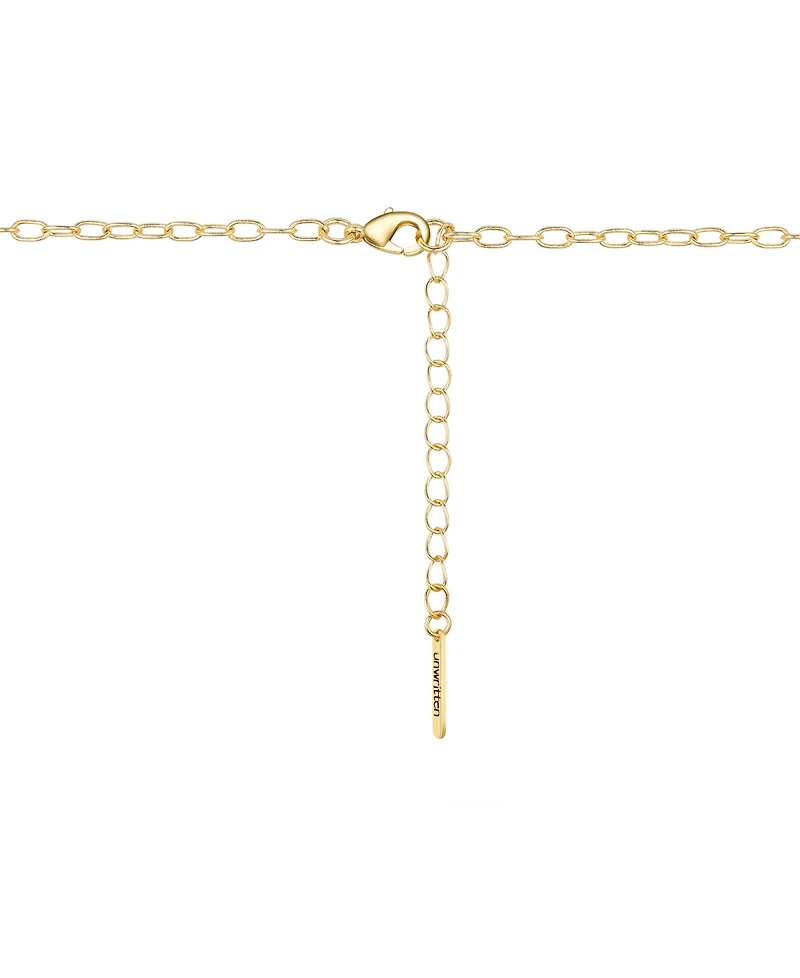 Unwritten Cubic Zirconia Love Heart, Sun Pendant Y-Necklace