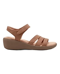 Easy Spirit Women's Kenton Strappy Low Wedge Sandals
