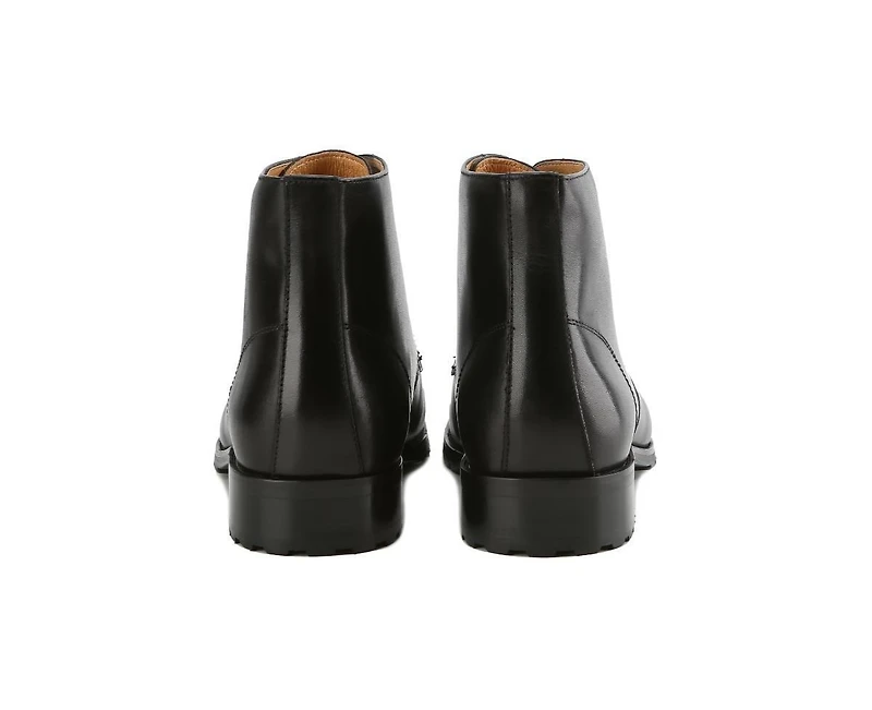 Gino Vitale Men's Handcrafted Genuine Leather Lace-Up Dress Boot