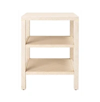 Apis Raffia 2 Shelf Accent Table