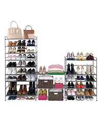 Seville Classics 3-Tier Resin Slatted Shoe Rack
