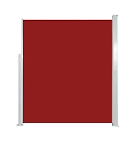 Retractable Side Awning 63"x196.9" Red