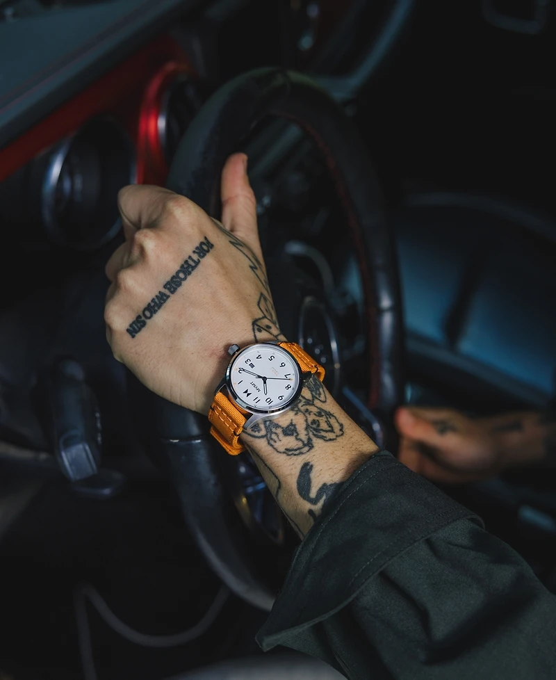 Mvmt Field Ii Men's Orange Nylon Watch 41mm