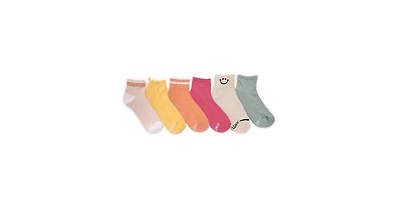 Muk Luks Women's Set of 6 Dream Step Mini Crew Socks