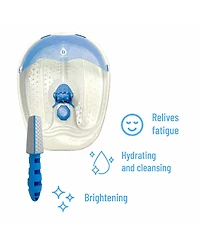 Pursonic Soothing Foot Spa Massager with Tea Tree Salt Scrub & Callus Remover.
