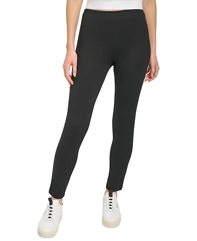 Dkny Slim Leg Pull On Ponte Ankle Pant