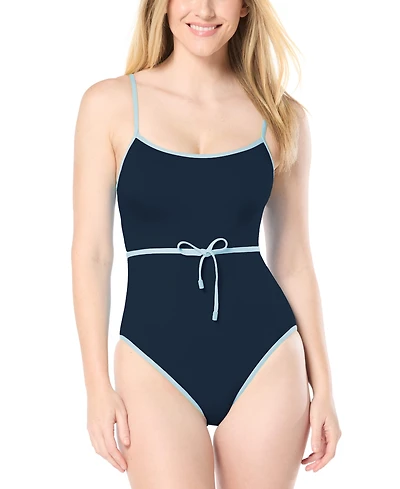 Kate Spade Belted Classic One-Piece Swimsuit