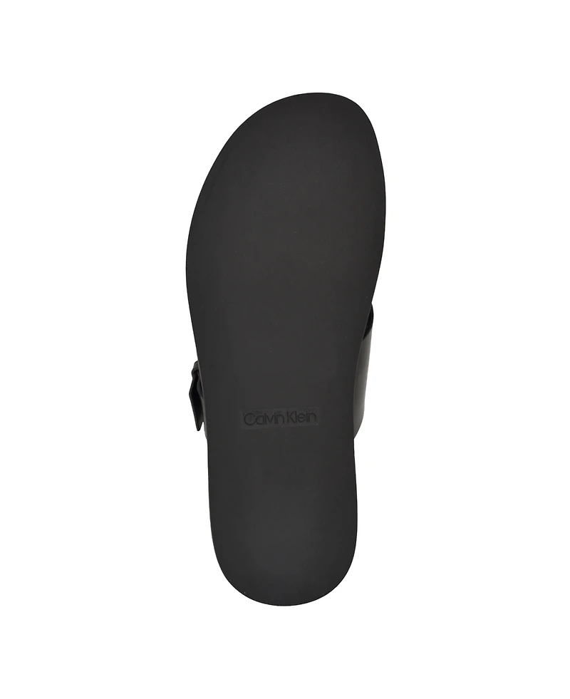 Calvin Klein Men's Elon Casual Slip-On Flat Sandals