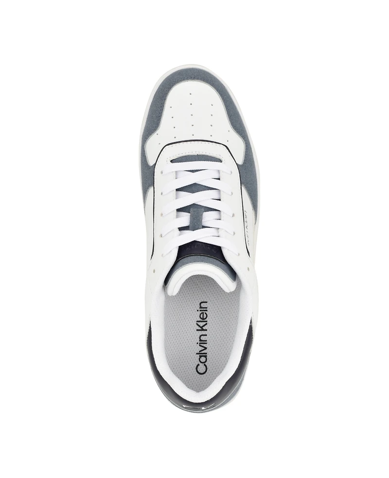 Calvin Klein Men's Landy Round Toe Lace Up Sneakers