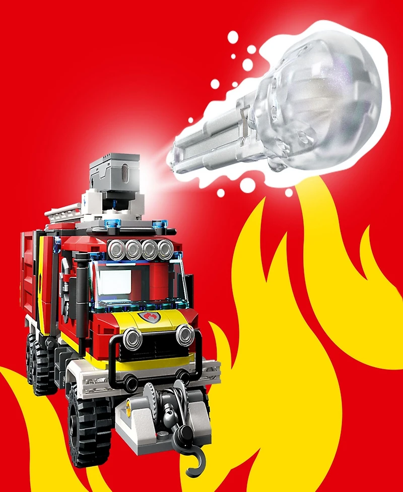 Lego City Fire Command Truck 60374 Building Toy Set with 3 Minifigures