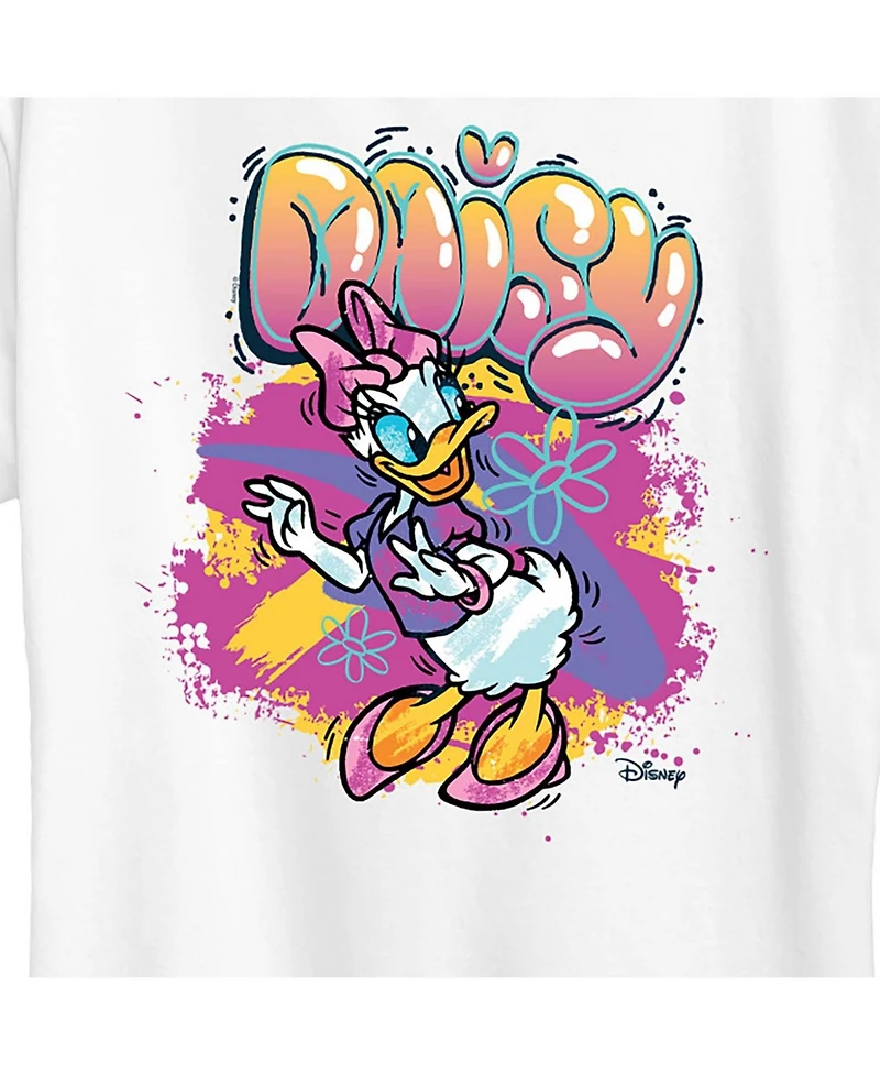 Hybrid Apparel Trendy Plus Disney Daisy Duck Graffiti Graphic T-shirt