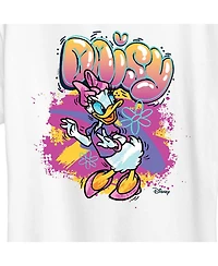 Hybrid Apparel Trendy Plus Disney Daisy Duck Graffiti Graphic T-shirt