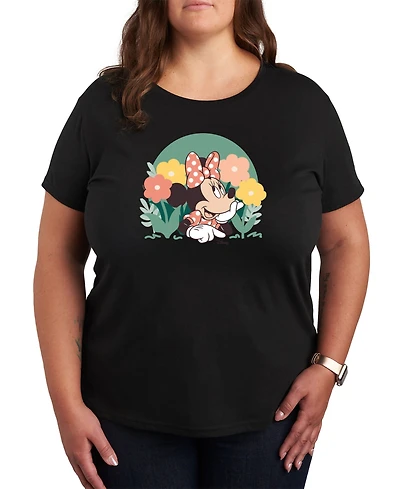 Hybrid Apparel Trendy Plus Disney Minnie Mouse Earth Day Graphic T-shirt