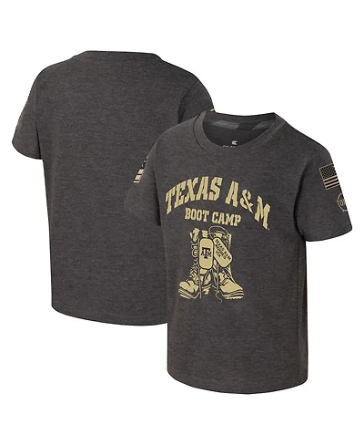 Toddler Boys and Girls Colosseum Charcoal Texas A&M Aggies Oht Military-Inspired Appreciation Boot Camp T-shirt