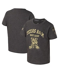 Toddler Boys and Girls Colosseum Charcoal Texas A&M Aggies Oht Military-Inspired Appreciation Boot Camp T-shirt