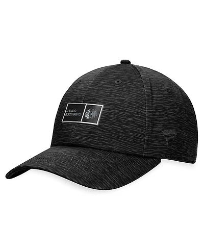 Men's Fanatics Black Chicago Blackhawks Authentic Pro Road Adjustable Hat