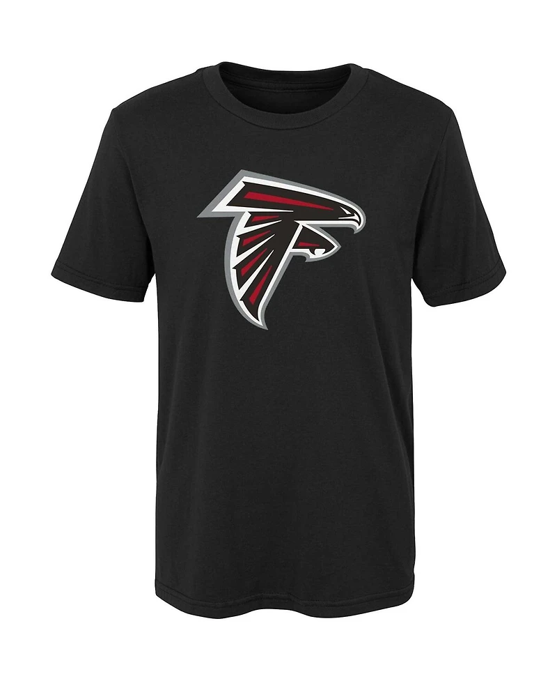 Little Boys and Girls Black Atlanta Falcons Primary Logo T-shirt