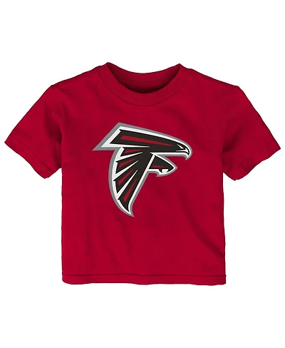 Baby Boys and Girls Red Atlanta Falcons Primary Logo T-shirt