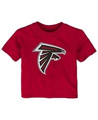Baby Boys and Girls Red Atlanta Falcons Primary Logo T-shirt