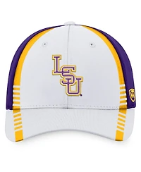 Men's Top of the World White, Purple Lsu Tigers Iconic Flex Hat